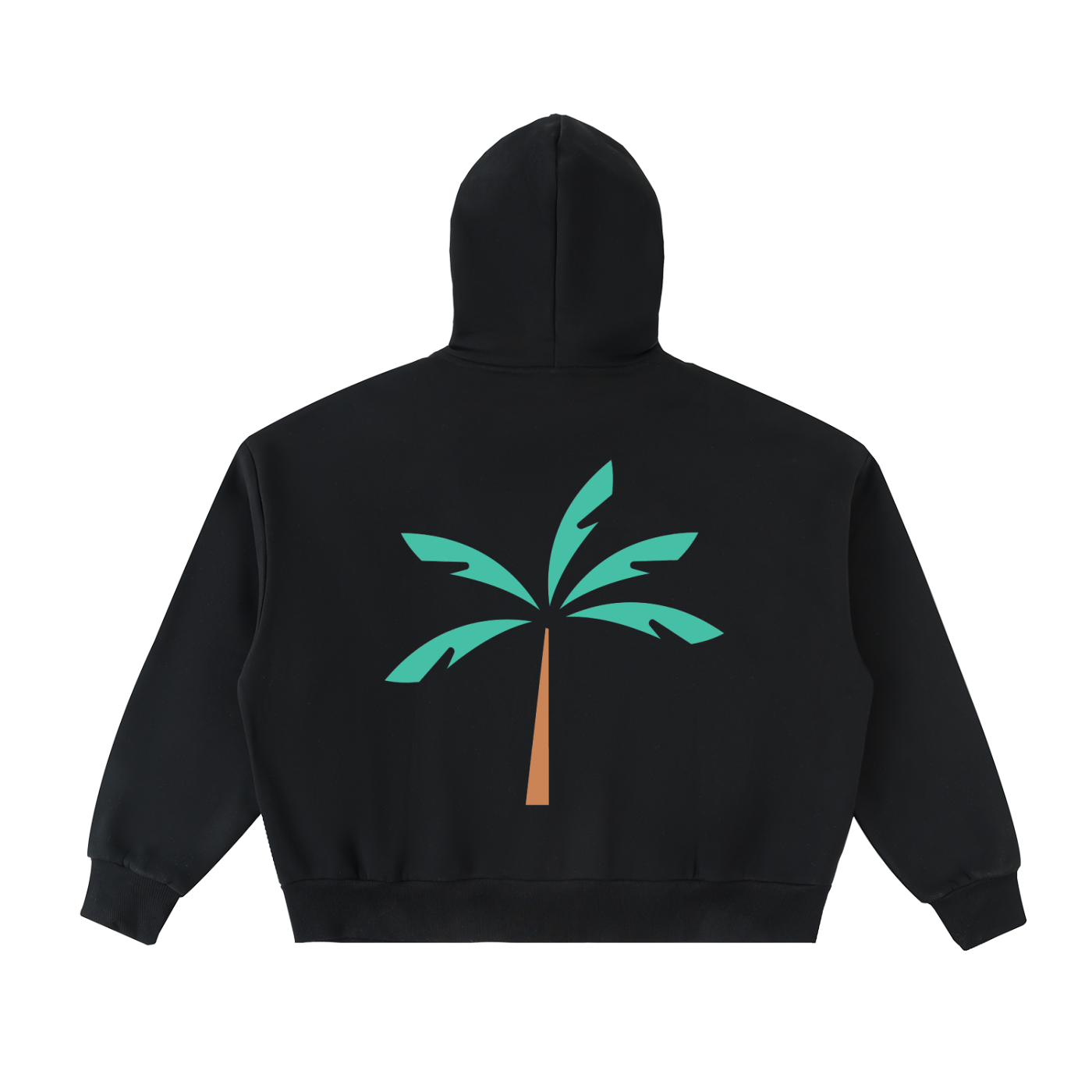 BIG ZAVE - Fleeced Full-Zip Boxy Hoodie