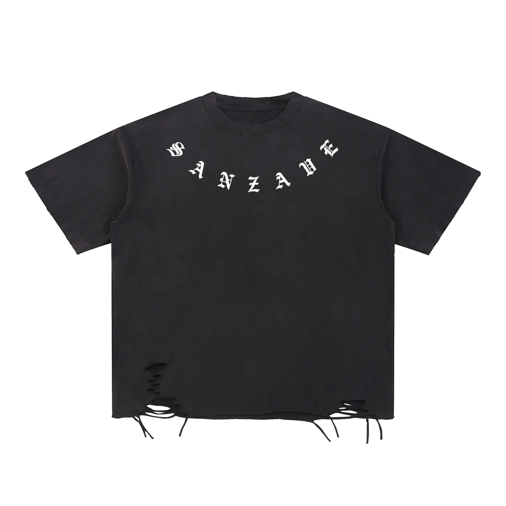 SANZAVE - Raw-Hem T-Shirt