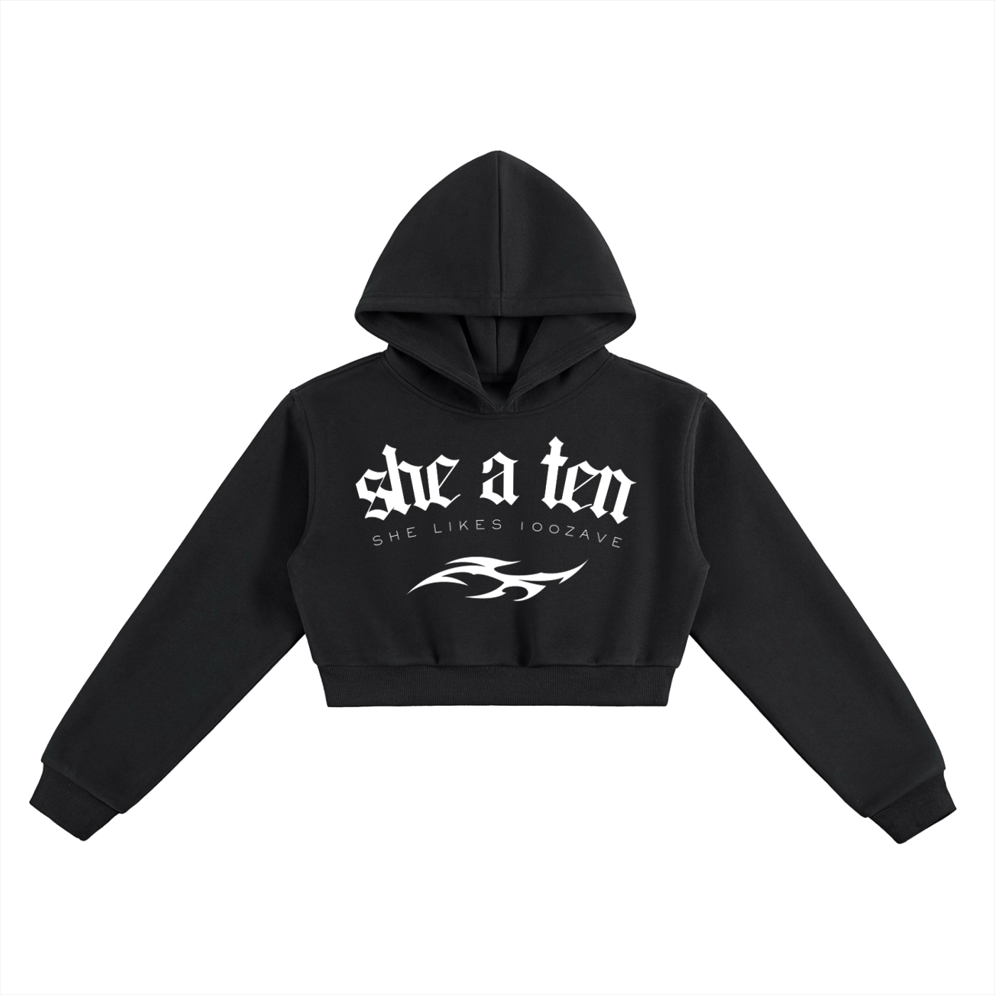 She a Ten - Cropped Hoodie