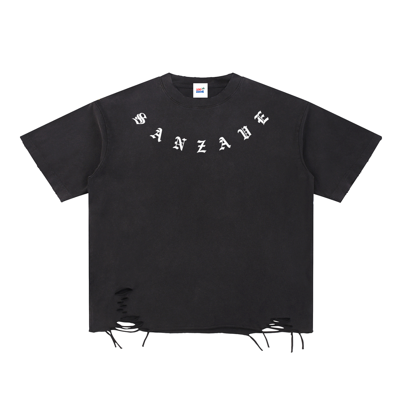 SANZAVE - Raw-Hem T-Shirt